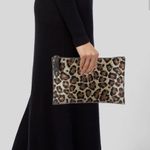 Veronica Beard New  Leopard Print Clutch Bag / 11” x 7.5” Photo 1