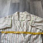 Anthropologie Maeve Cotton Stripe Boyfriend Blazer Jacket XS Oversized Photo 6