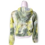 Ookie & Lala CROPPED TIE DYE PULLOVER HOODIE IN Olive Yellow Sz medium N… Photo 2