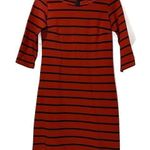 Newbury Kustom Red Black Stripe Zipper Dress Small Photo 0