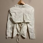 HYFVE NEW Lace Up Corset Back White Blazer White- Size Small Photo 4