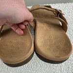 Vionic Skylar Brown Cork Print Adjustable Buckle Slide Slip On Sandals Photo 5