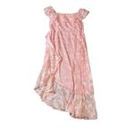 Lulus NWOT  XXL Pretty Perfect Blush Burnout Floral Off-the-Shoulder Midi Dress Photo 4