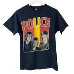 Anvil POLICE Black Short Sleeve T-Shirt Tee Size Medium Photo 0