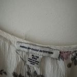 American Eagle Off the Shoulder White Floral Boho Flowy Blouse Photo 4