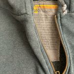Aviator Nation  4 Bolt Relaxed Hoodie Zip Up in Charcoal Grey and Mint Photo 5