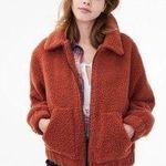 Aeropostale Sherpa Jacket Burnt Orange Photo 3