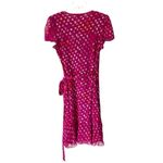 Diane Von Furstenberg  Layton Silk Jersey Chiffon Ruffle Wrap Dress size 10 Photo 11