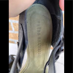 Frēda Salvador Military Green/Black Suede Cage Sandals Size 9 Black Photo 4