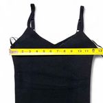 Freshman 1996 Black Ribbed Knit Maxi Dress – XS Stretch Bodycon Spaghetti Strap Photo 2