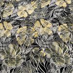 Elegant Strapless Dress in Black and Gold Floral Yellow Size 1X Photo 3