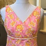 Lilly Pulitzer Pink Citrus Floral Print Dress Size 6 Photo 1