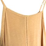 American Eagle  Soft & Sexy Yellow Lace Trim Sleeveless Tank Top Size Large Boho Photo 2