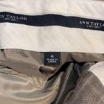 Ann Taylor  Brown Wool Flare Leg Flat Front Dress Pants Photo 3