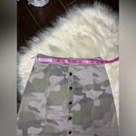 Hollister  grey camo pencil snap button skirt sz 00/23 Photo 4