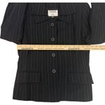 Kasper for A.S.L. Women's Size 6 Pinstripe Blazer Professional Casual Black Photo 6