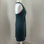 Laundry by Shelli Segal Laundry Teal Patterned Halter Dress sz 4 Photo 2