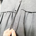 AGLINI Shirtmakers Dark Grey Peplum Long Sleeve Top Size XS Photo 5