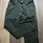 HIS‎ Vintage High Rise Denim Straight Leg Dark Green Mom Jeans Size 12 Photo 0