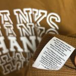 Time And Tru‎ Brown Give Thanks Long Sleeve Thermal Tee Size Large Tan Photo 5