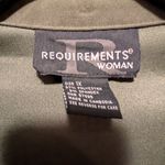 Requirements  Woman Olive Faux Suede Button Front Jacket Blazer 1X Whipstich Photo 1