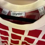 Esprit  Red and White Grid Pattern Women's Top in XS Photo 3