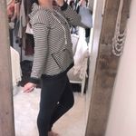 Paper Crane  large black striped hoodie sweatshirt Photo 2