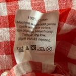 J.Crew Boy Fit Gingham Half Button Long Sleeve Shirt Red White Size Small Photo 3