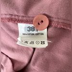 Nathalie Garçon Dusty Rose Corduroy Ruffled Full Zip Long Sleeve Shirt Pink Size M Photo 5