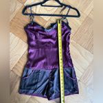 NWT Kiki de Montparnasse Silk Charmeuse Muse Romper, Size XS, Bordeaux Purple Photo 14