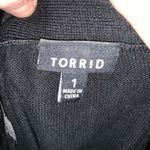 Torrid 1x zebra cheetah semi sheer front black cardigan Photo 2