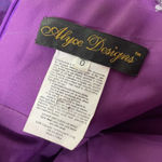 Vtg Y2K Alyce Designs Beaded Purple Mermaid Gown Goth Dark Fairy Prom Dress 0 Photo 8