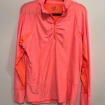 Champion Neon Pink Quarter Zip Athlesiure Pullover Photo 0
