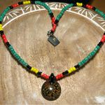 Charming Shark Beaded Glass Pendant Surf Necklace Photo 3