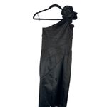 Jessica Simpson  Black One Shoulder Flower Bud Formal Bodycon Dress Women Sz 4 Photo 9