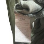 Kori America Olive Green Cold Shoulder Maxi Shirt Dress Button Down Slits Size S Photo 5