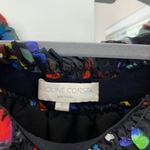 Caroline Constas watercolor Lou tiered silk mini dress Black Photo 2