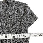 Escada Sport Black White Mixed Media Pleated Abstract Short Sleeve Dress Size 38 Photo 7