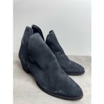 Free People  Boots Size 9 V Black Suede Leather Ankle Booties Size 39EU Western Photo 2