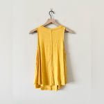 Eyeshadow Sleeveless Top with Crochet Detail in Mustard Yellow Size M Photo 5