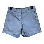 J.Crew  Shorts Women 2 Blue Cotton Blend Chino‎ Outdoor Preppy Casual Vacation Photo 1