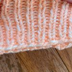 Melon salmon orange pink bright hand knit beanie fisherman hat Photo 7