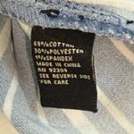 Diane Gilman Striped Denim Double Breasted Jacket Blue White Size Small Preppy Photo 8