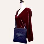 Vera Bradley Navy Blue Quilted Convertible Crossbody Shoulderbag Photo 14