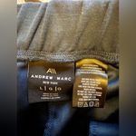 Andrew Marc  Women's Scuba Satin-Trim Slim-Leg Pants Navy Blue Knit Pants Large Photo 8