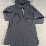 ll‎ bean womens funnel neck sweatshirt gray small pockets thumbholes Photo 0