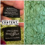 ORIGAMI MAGIC SCARF GREEN EXPANDING SHIRT (S Photo 10