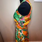 VTG Tanner of North Carolina Sleeveless Floral Dress SZ 8 Retro Resortwear Boho Orange Photo 4