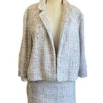 Elle Women's Tweed Pastel Coloring Skirt Suit Set Size XXL/10 Photo 2