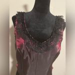 EUC Frontier Classics Red and Black Lace Western Zip Up Vest size medium Photo 1